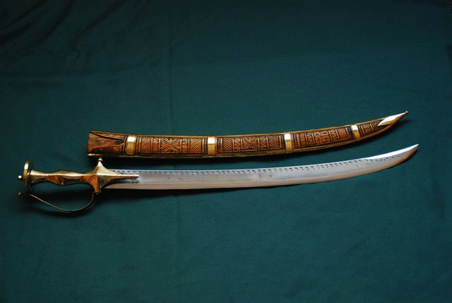 24 INCH TRADITIONAL CARVING SWORD-0