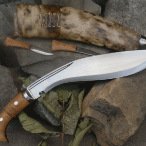 13 INCH HAND FORGED BUSHCRAFT BLADE 3 FULLERS KUKRI KNIFE