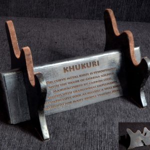 Khukuri Engraved Display Stand-0
