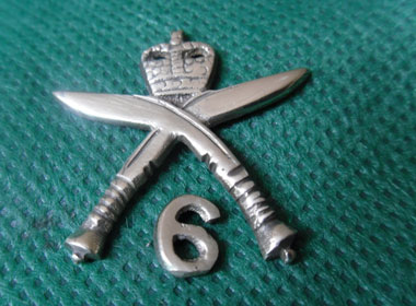 6th Queen Elizabeths Own Gurkha Rifles Cap Badge-9112