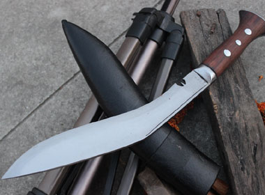Hand Forged Bushcraft Full Tang Blade Raw Kukri Knife - 10 Inch Gurkha Jungle Combate Khukuri-8631