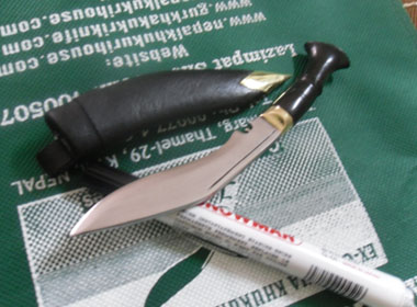 4 Inch Paper Knife Steel Blade Horn Handle Kukri-9158