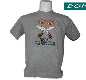 Gurkha Motto Printed Special T-Shirt-0