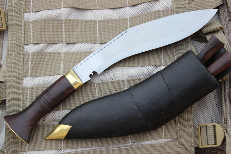 Nepal Police Jungle kukri - Hand Forged Bushcraft Gurkha Khukuri Knife-8737