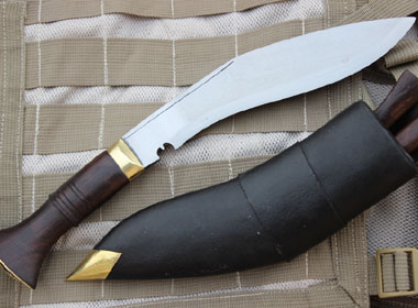 Nepal Police Jungle kukri - Hand Forged Bushcraft Gurkha Khukuri Knife-8738