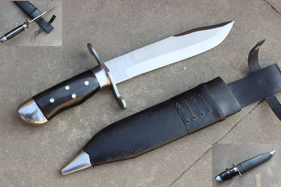 Hand Forged Full Tang Bowie-0