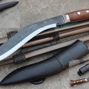10 Inch Hand Forged Blade Panawal Black Gurkha Jungle Kukri-0