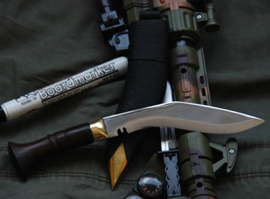 5 Inch Hand Forged Blade Biltong Wooden Handel Kukri-9169