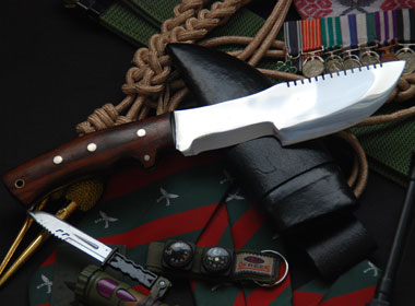 Fighter Panawal Knife with Buffalo Leather-8547