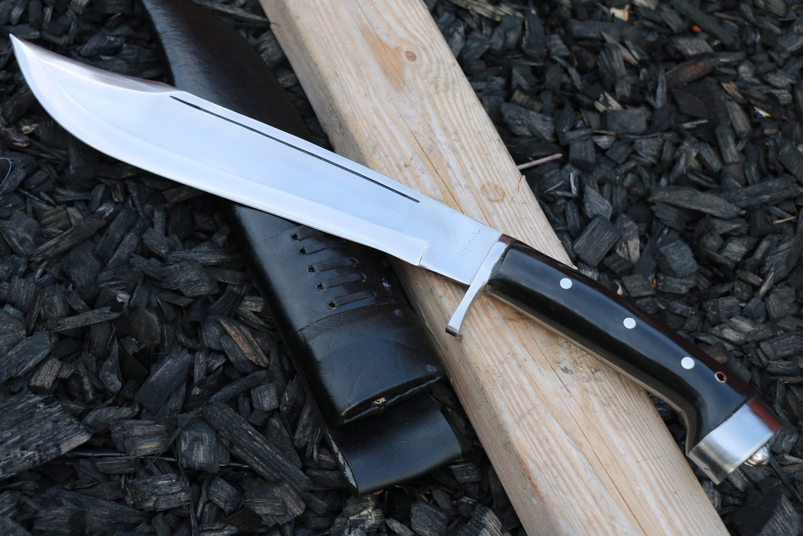 12" Nepal Hand Forged Bowie-9449