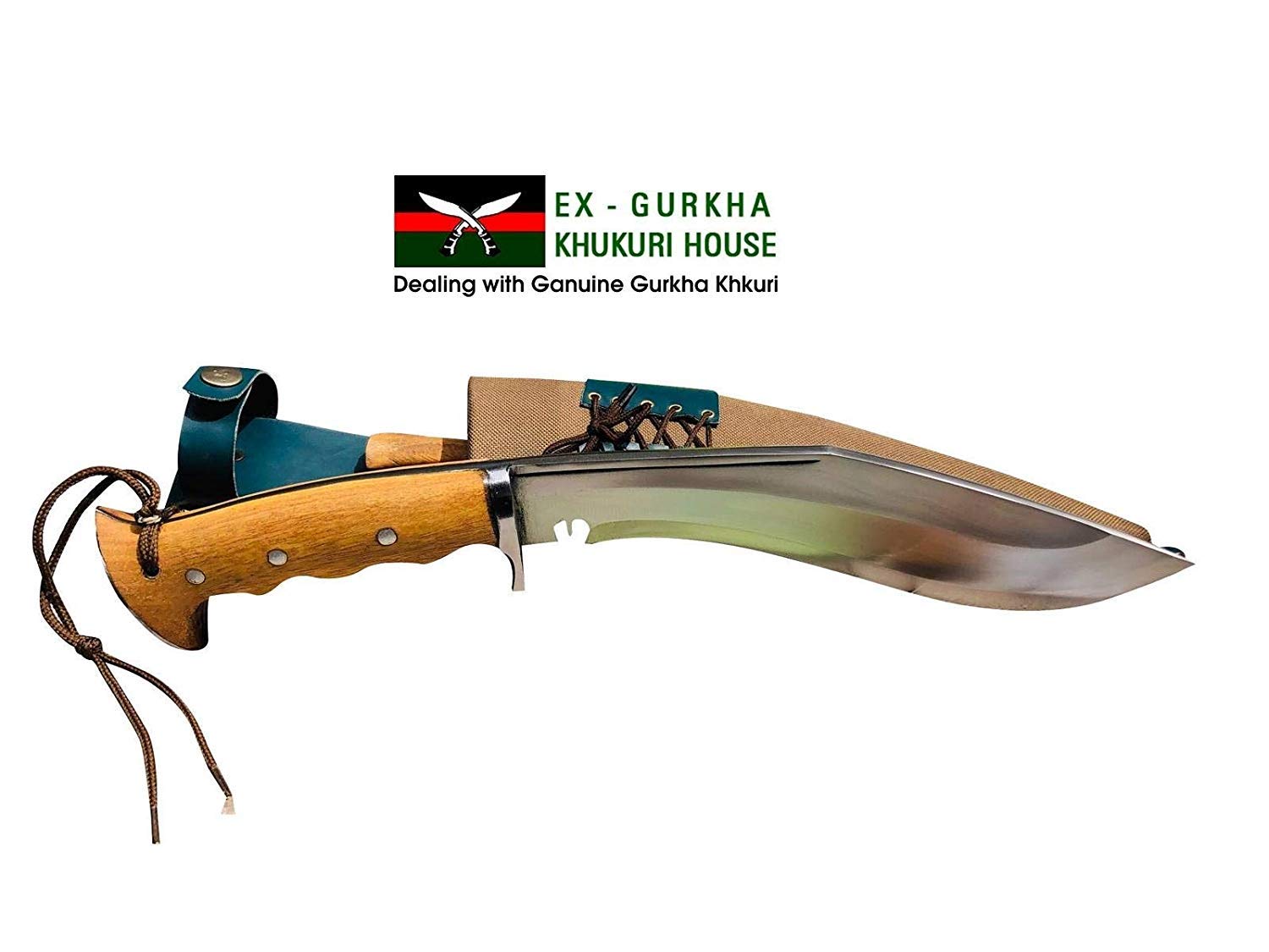 10" Blade Authentic British Gurkha Iraqi Operation Gripper Blocker Handle Khukuri-9944