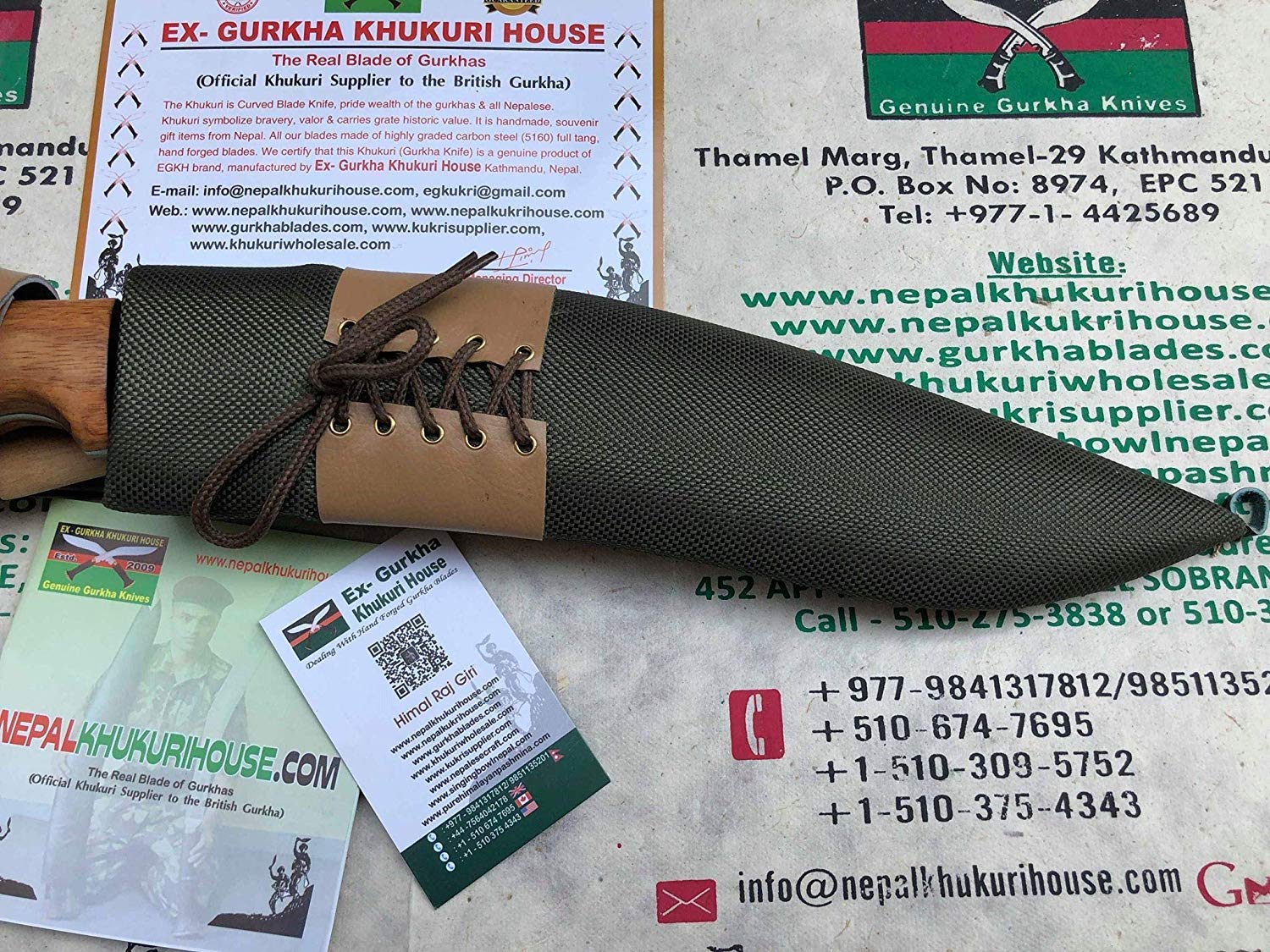 Traditional Gurkha Afghan Issue Camouflage Waterproof Sheath-9949