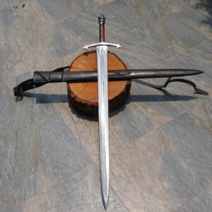 36.5" Hand-Forged Double-Edged Viking Sword, Custom Longsword, Engraved fantasy, Medieval, Masterpiece, Gift for Him/ Her