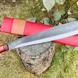 20" Barong Machete Leaf Shape Blade 5160 Spring Steel