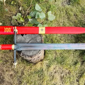 31" Dragon Head Crossguard Viking Sword - Hand Forged High Grade Carbon Steel Blade
